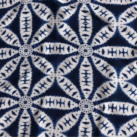 Show Me Your MuMu Blue and White True Wrap Skirt, Size Medium - Picture 7 of 9